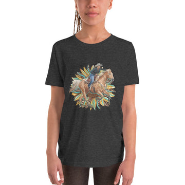 Youth Sunflower Leopard Tee