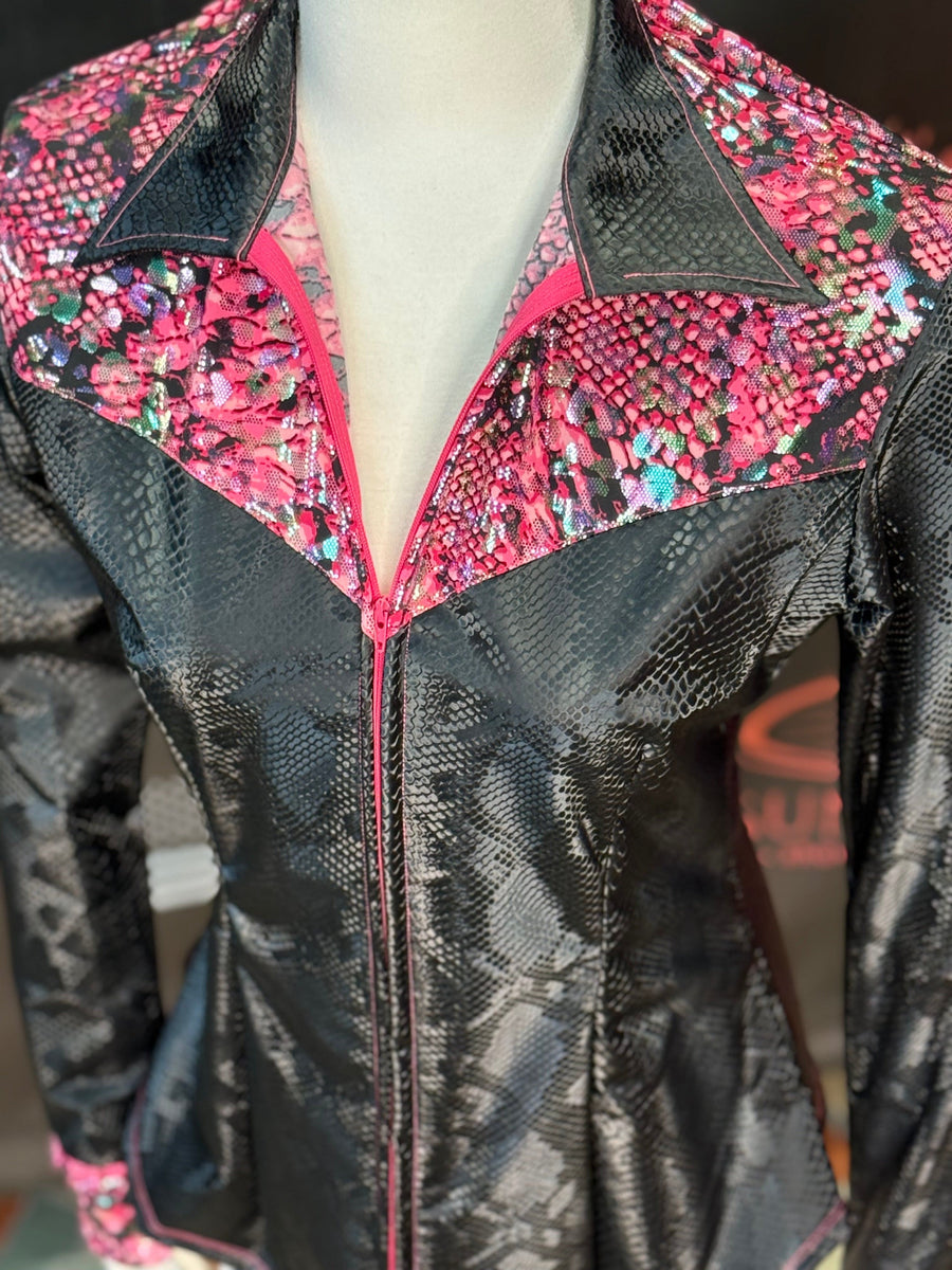 M/L - Pink Illusion Leopard Yoke Style