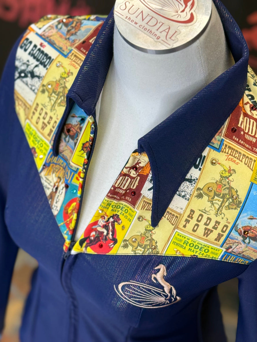 XS - Retro Rodeo Yoke Style + Bling