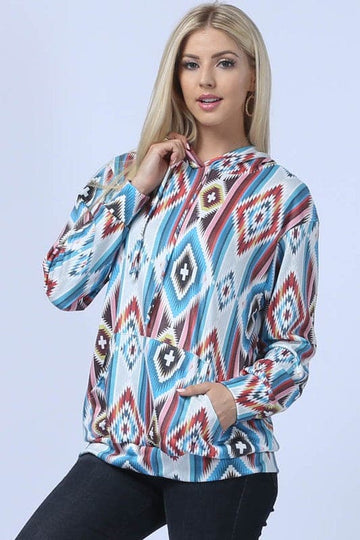 Wild Sol Aztec Hoodie