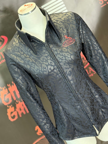 M - Black Matte Leopard