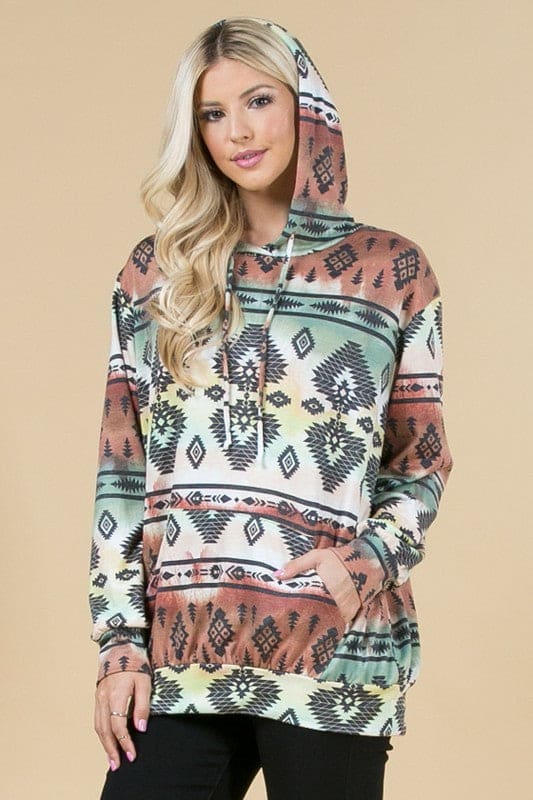 Forest Aztec Hoodie