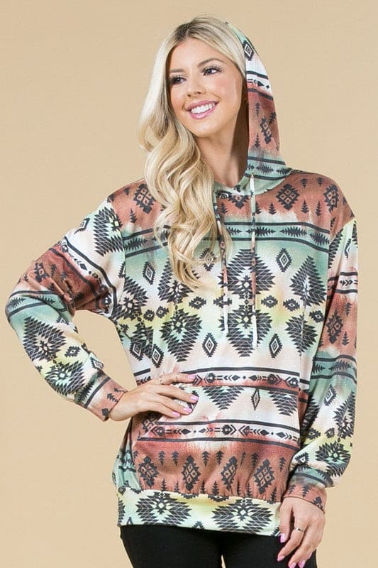 Forest Aztec Hoodie