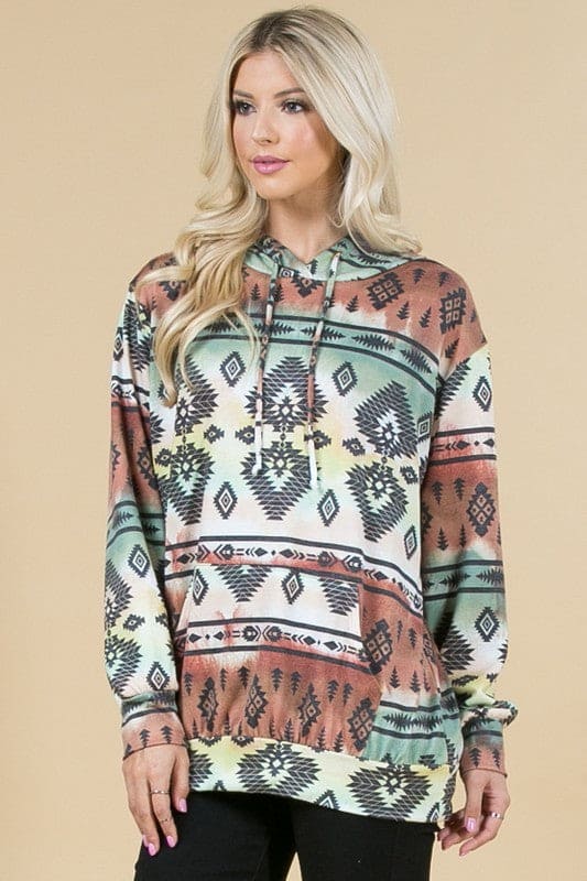 Forest Aztec Hoodie