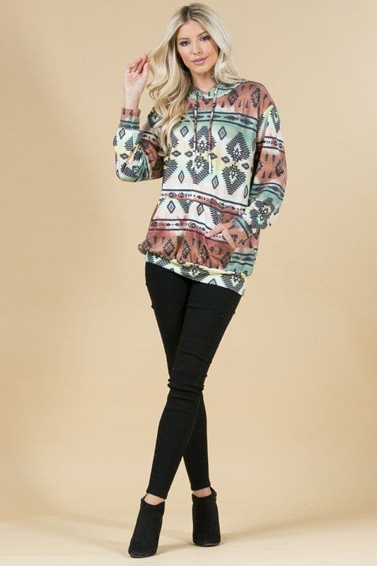 Forest Aztec Hoodie