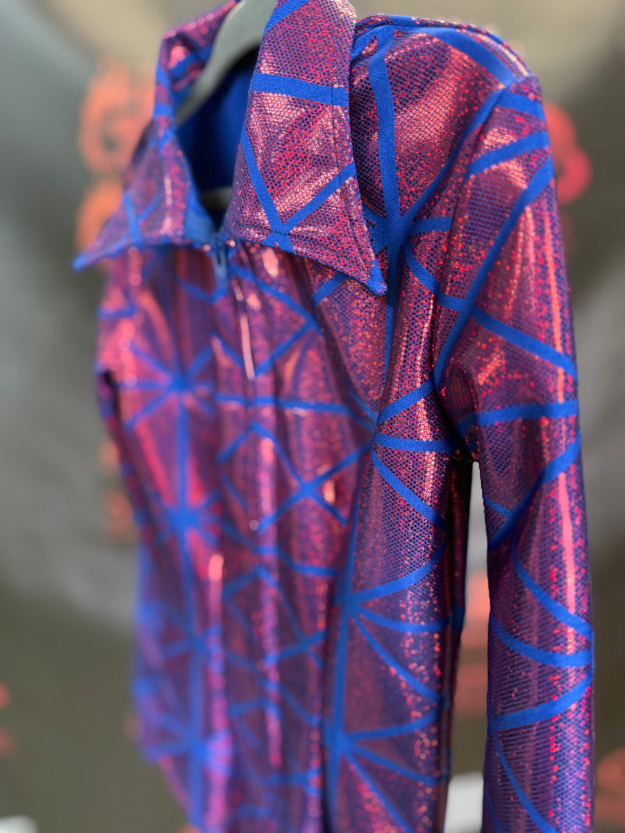 YS - Royal/Red Geometric Holo