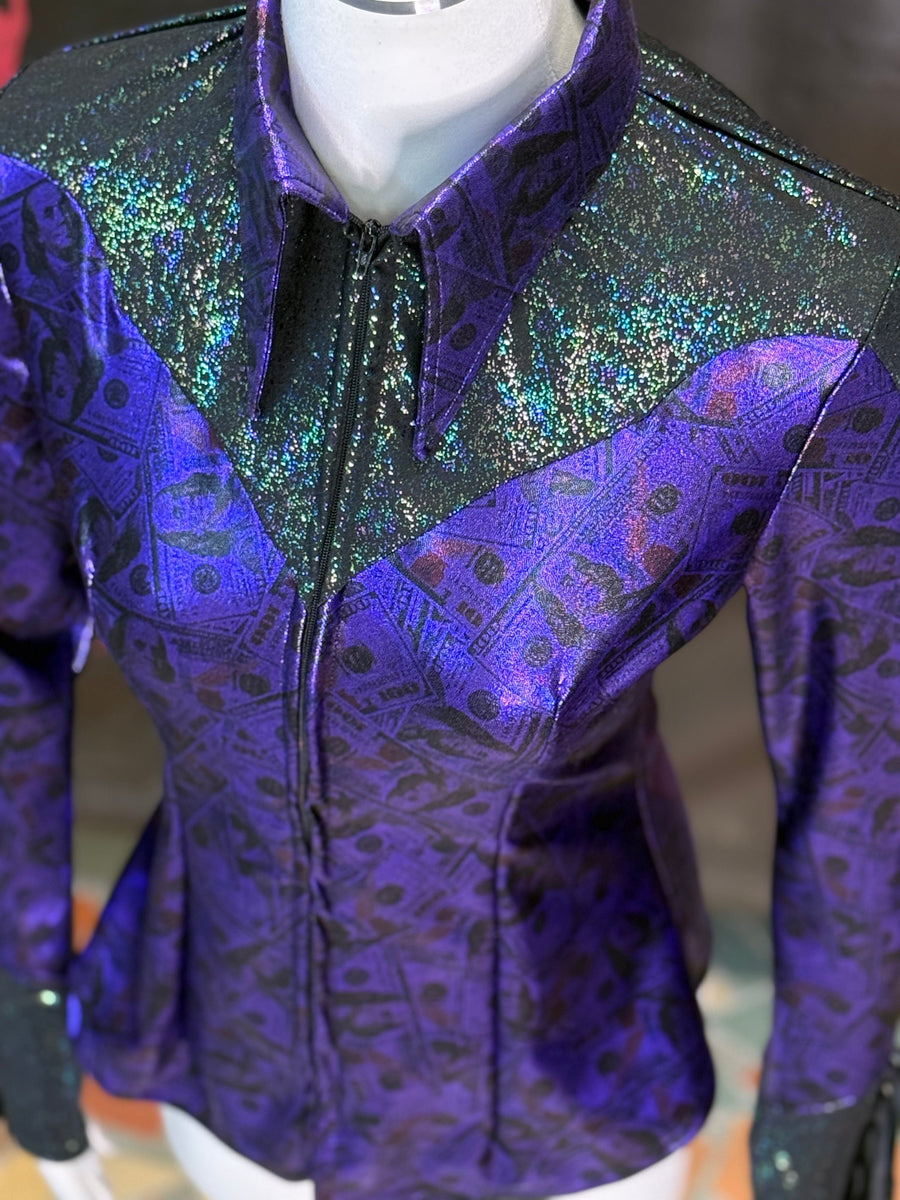 S - Purple Ghost Money Clementine Cut with Cuff