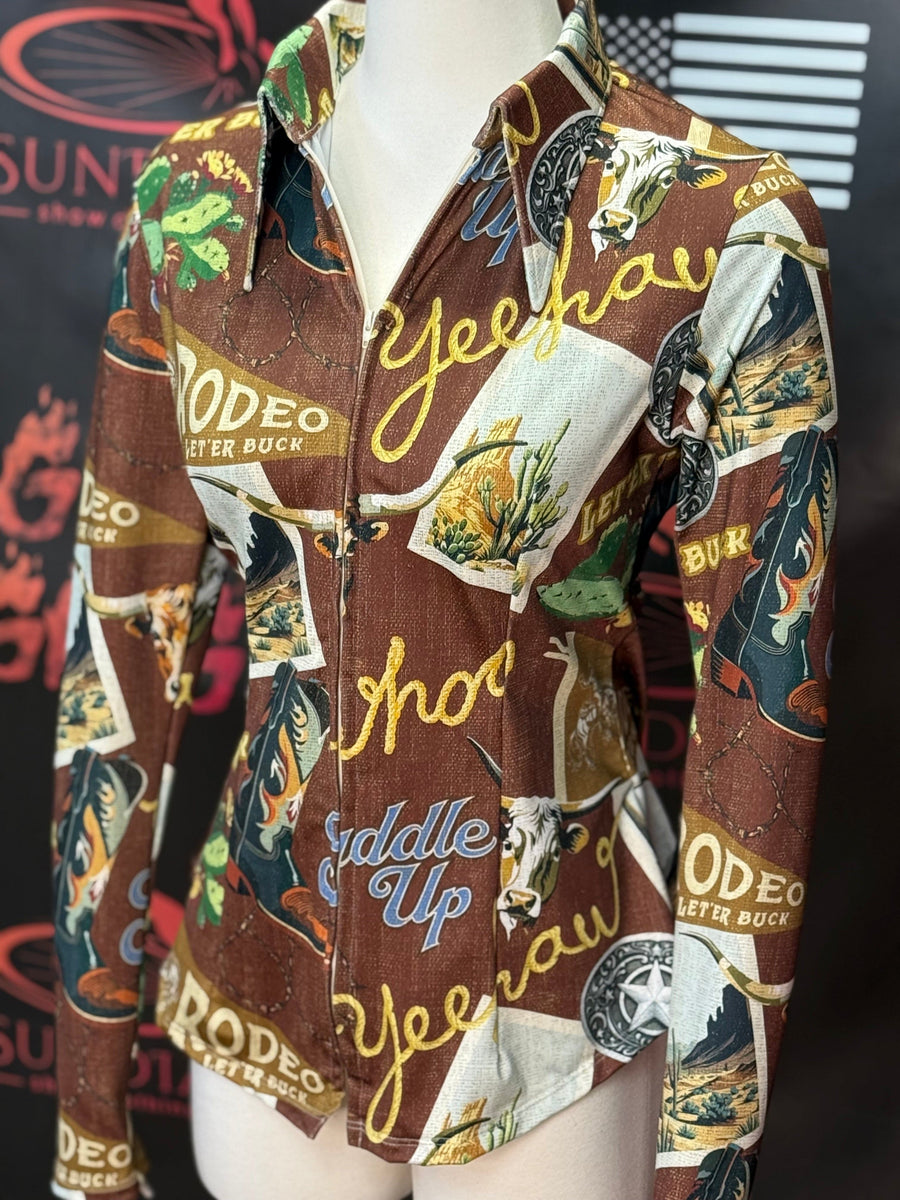 S - Let'er Buck (Brown) + Bling