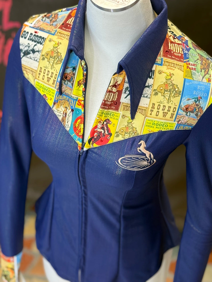 XS - Retro Rodeo Yoke Style + Bling