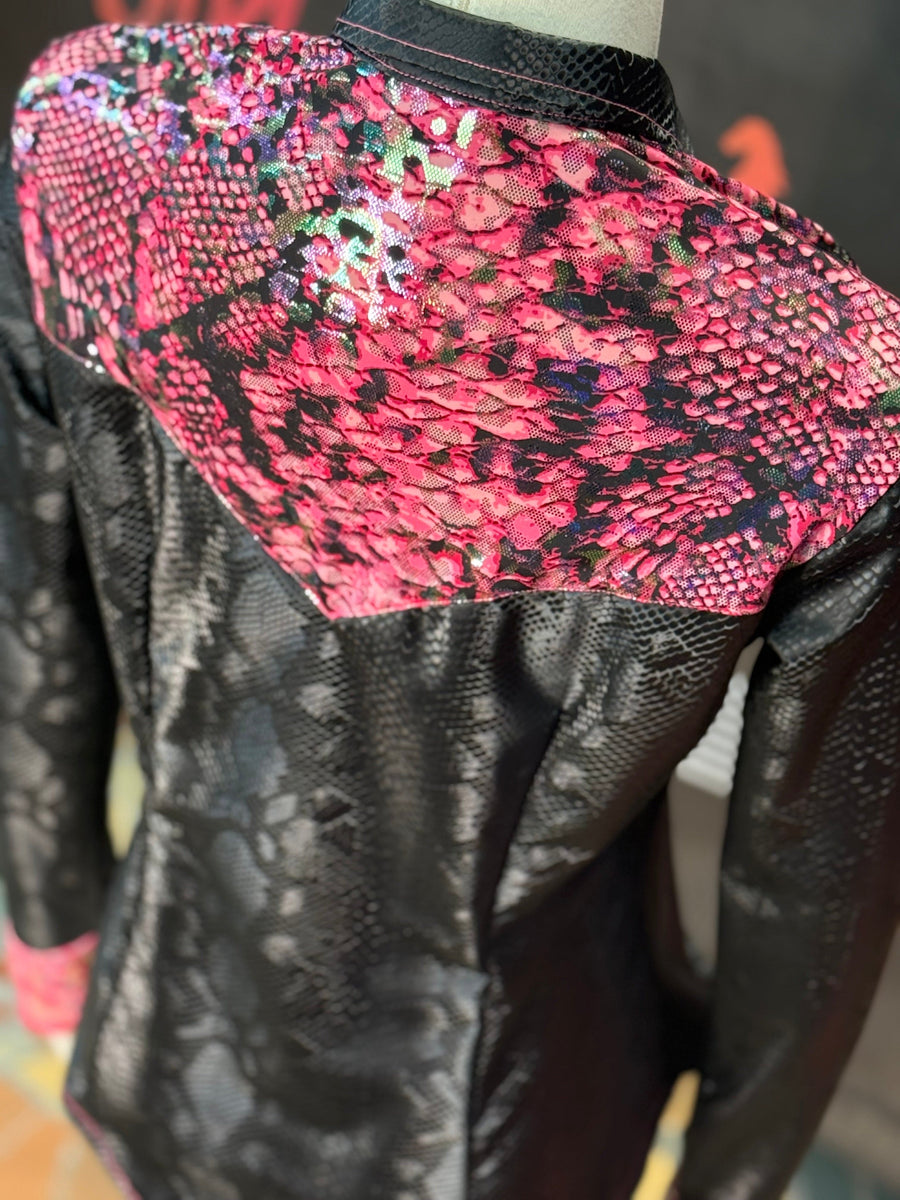 M/L - Pink Illusion Leopard Yoke Style