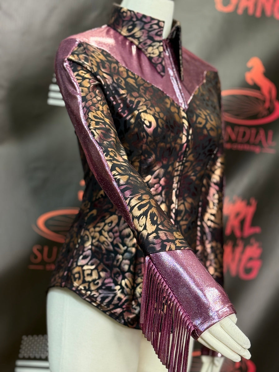 S - Midnight Leopard Clementine Cut with Cuff