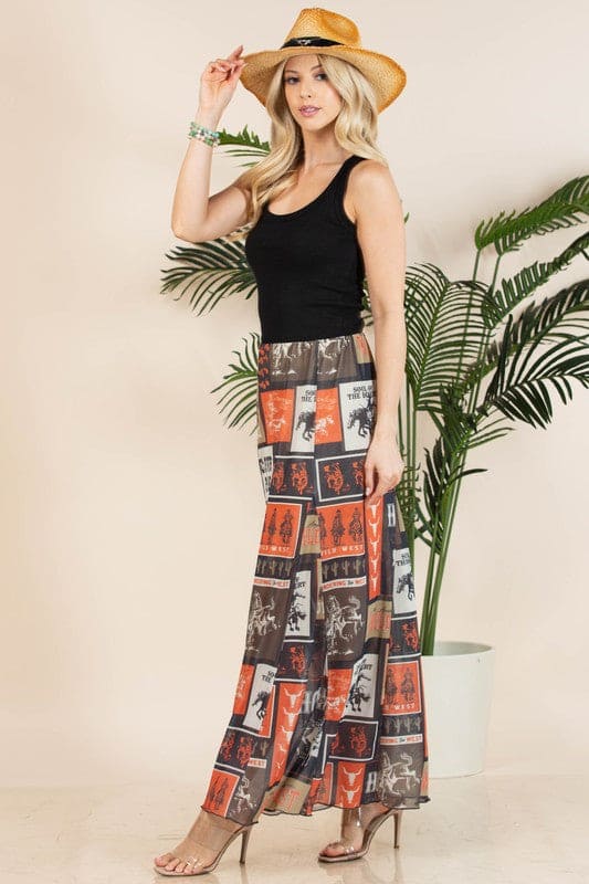 XL - Cowboy Party Mesh Skirt (Lined)