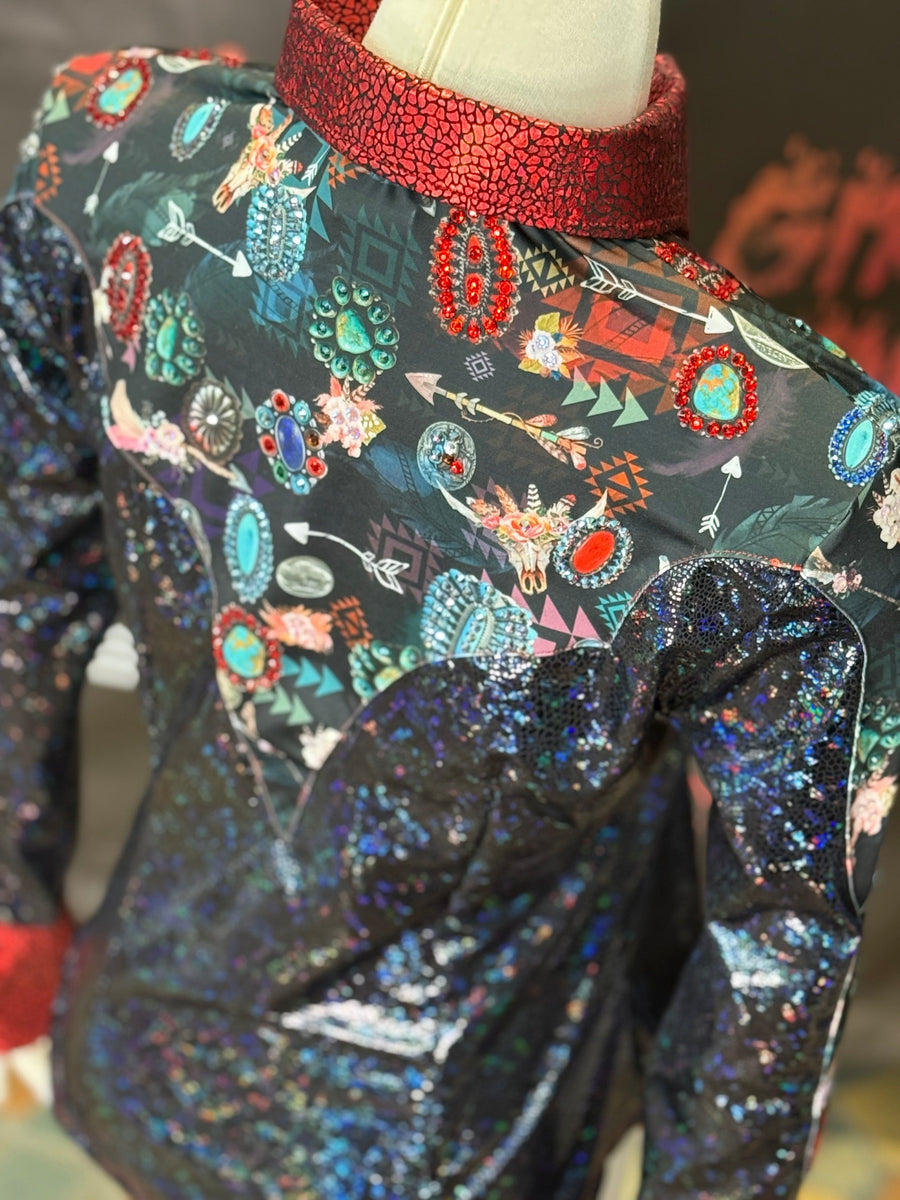 M - Squash This Clementine + Fringe/Bling