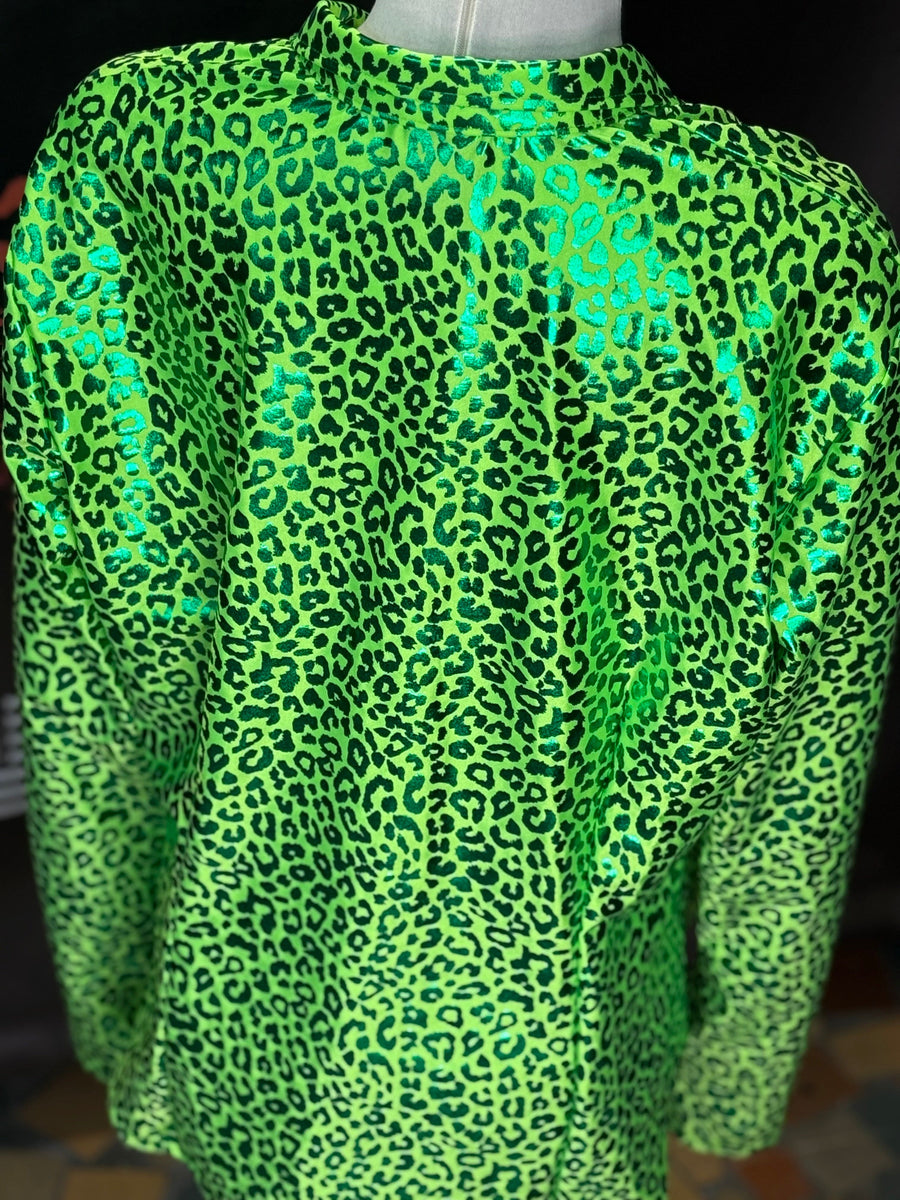 3X - Lime Green Leopard