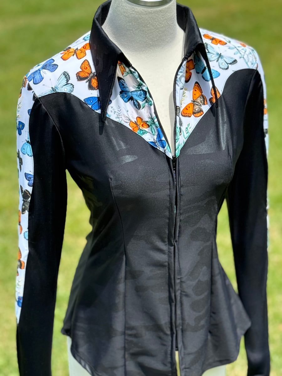 S - Midnight Monarch Clementine Cut + Bling