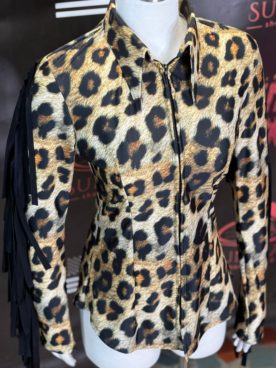 M - Friend or Faux Leopard + Fringe