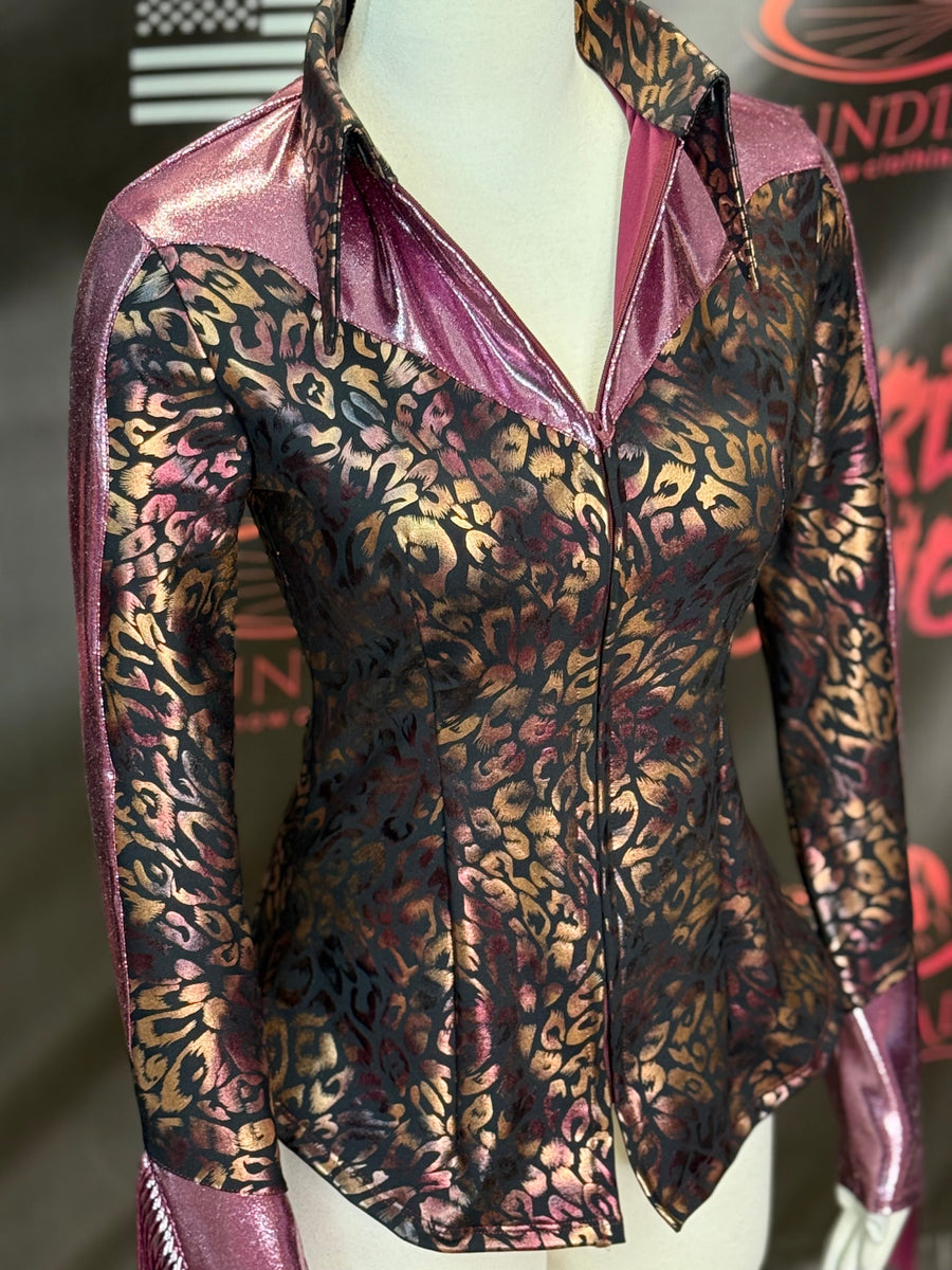 S - Midnight Leopard Clementine Cut with Cuff