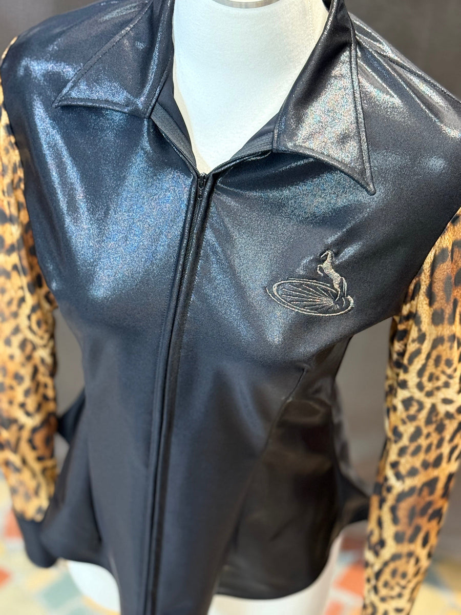 L - Bewitched/Leopard Mesh Sleeve