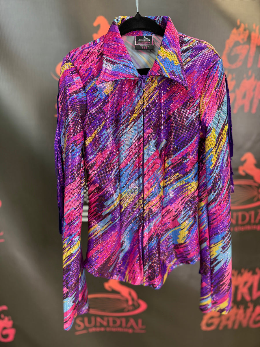 YS - Sunset Reflections Pink + Fringe