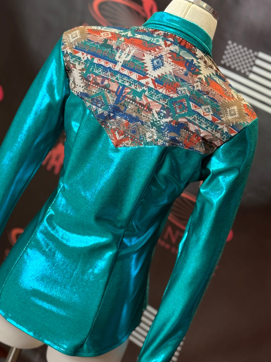 S - Teal/Canyon Spirit Aztec Yoke Style