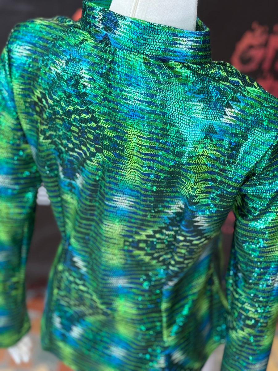 L - Green Aztec Prism