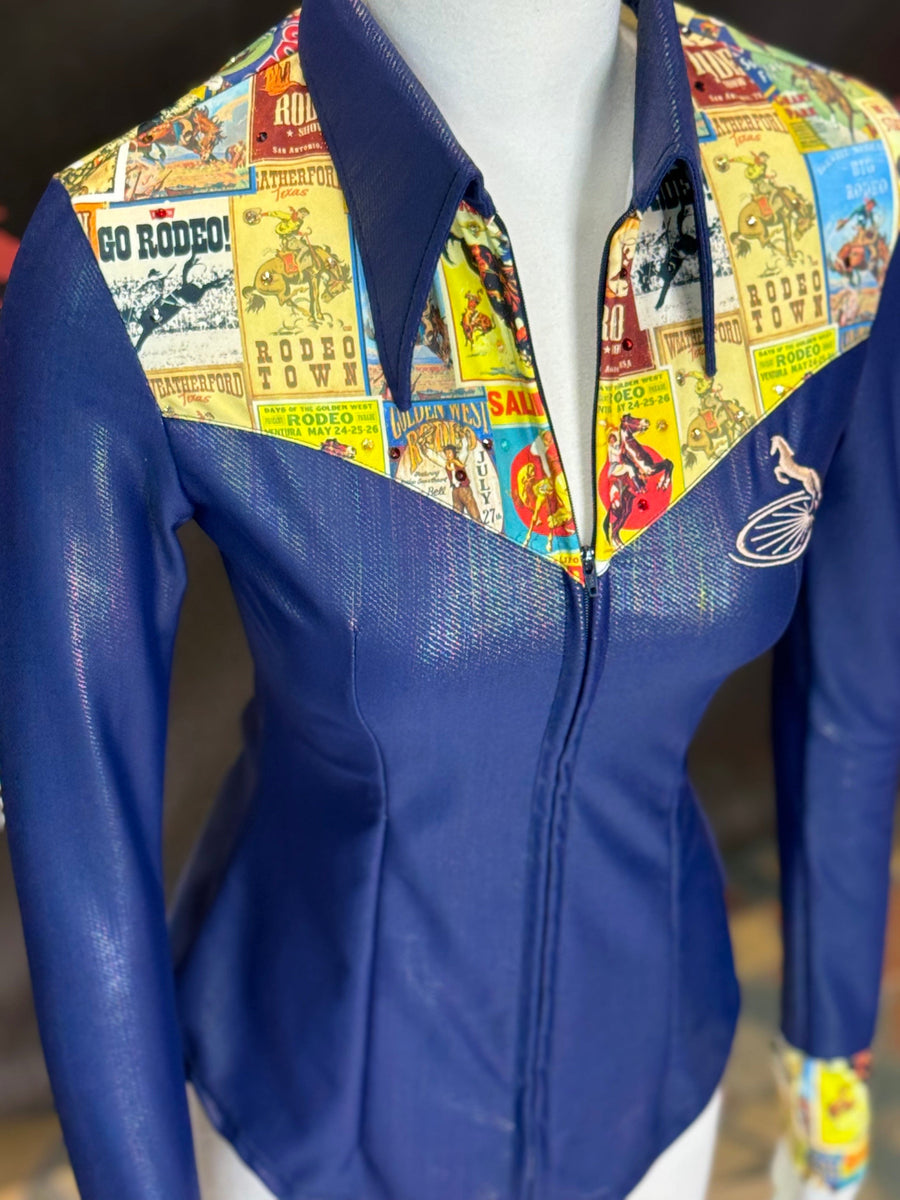 XS - Retro Rodeo Yoke Style + Bling