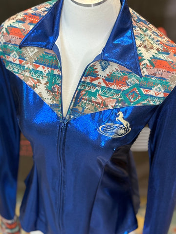 2X - Blue/Canyon Spirit Aztec Yoke Style