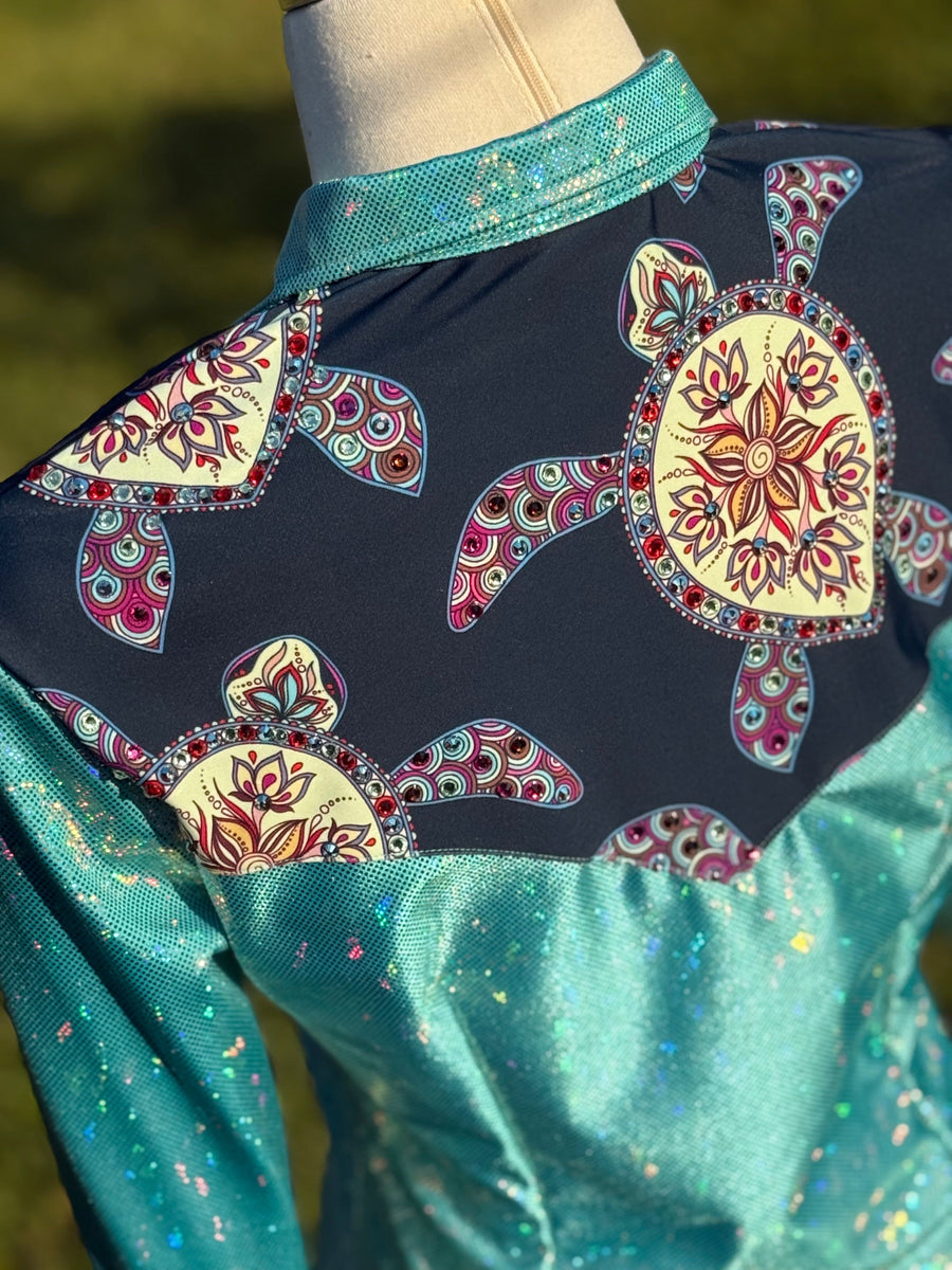 M - Sea Turtle Yoke Style + Bling