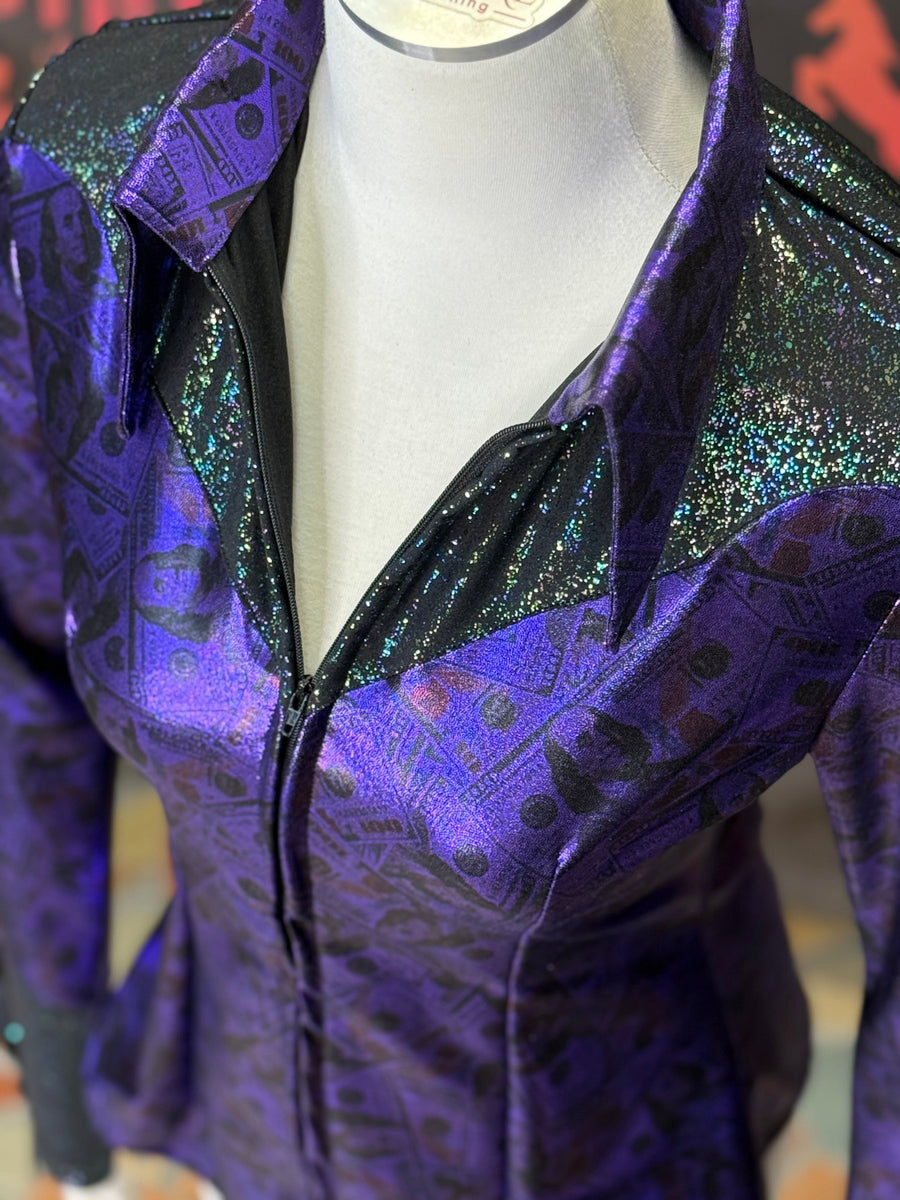 S - Purple Ghost Money Clementine Cut with Cuff