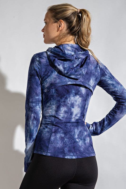 Tie-Dye Defined Butter Soft Zip Up Jacket (2 Colors)