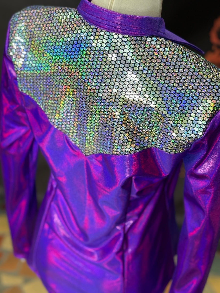 L - Punchy Purple & Sequin Yoke Style