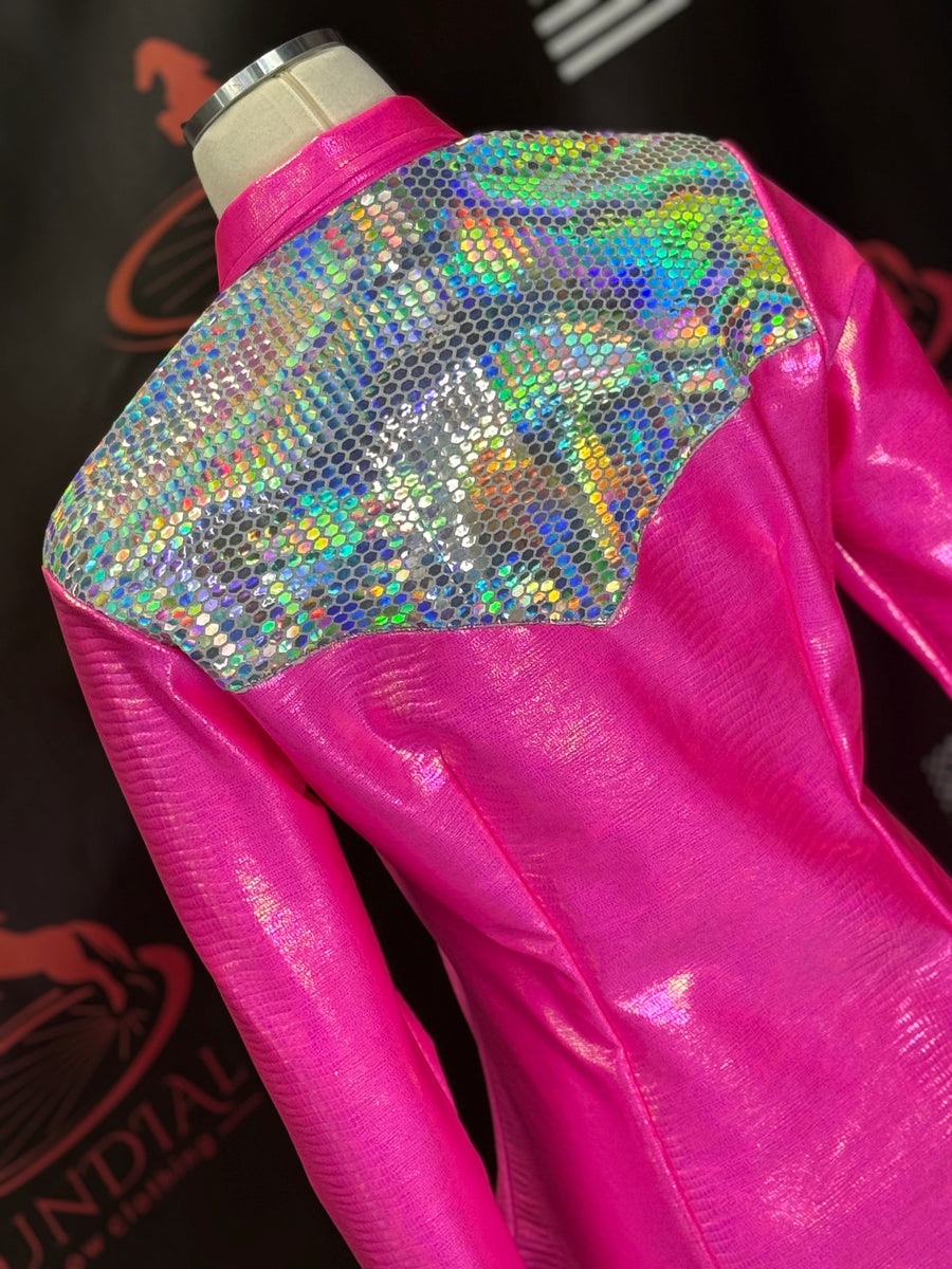 XL - Hot Pink & Sequin Yoke Style