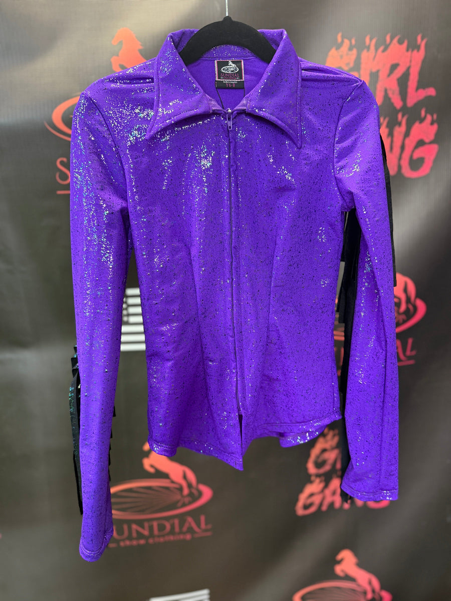 YM - Purple Neon Confetti + Fringe