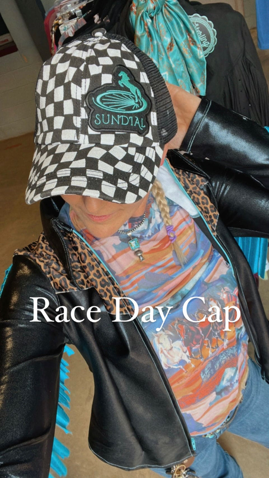 Race Day Branded Ponytail Cap