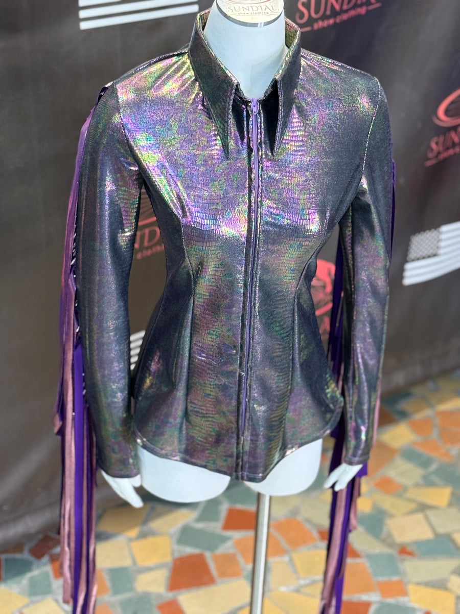 S - Black Pearl Croc + Parade Fringe