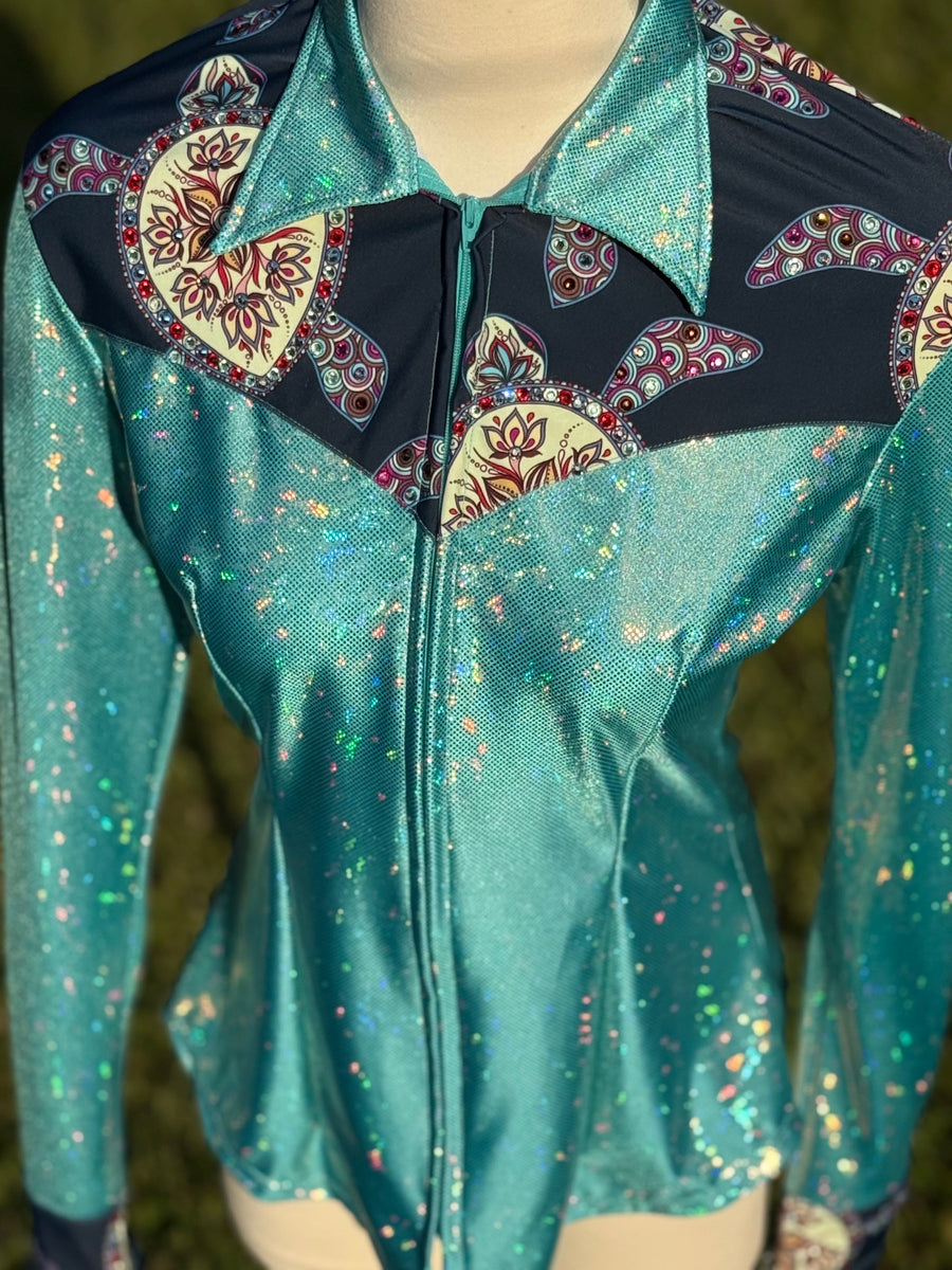 M - Sea Turtle Yoke Style + Bling