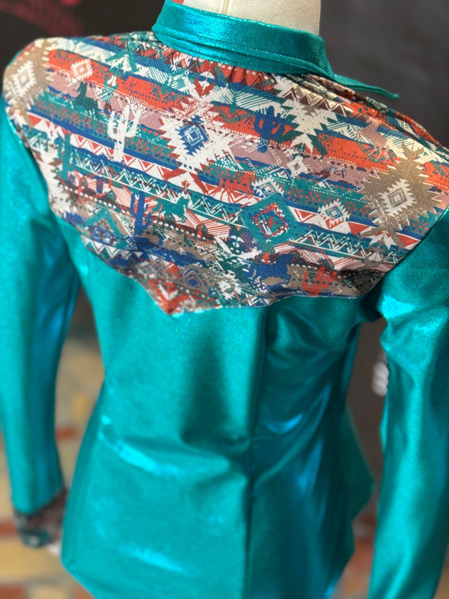 S - Teal/Canyon Spirit Aztec Yoke Style