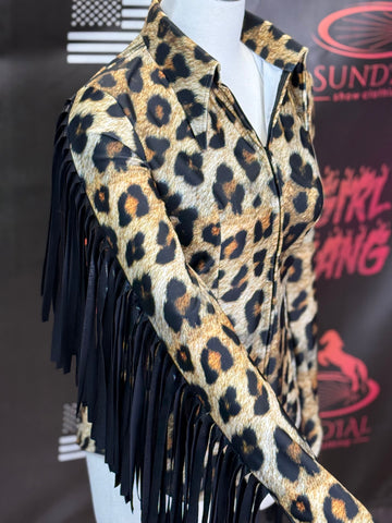 M - Friend or Faux Leopard + Fringe