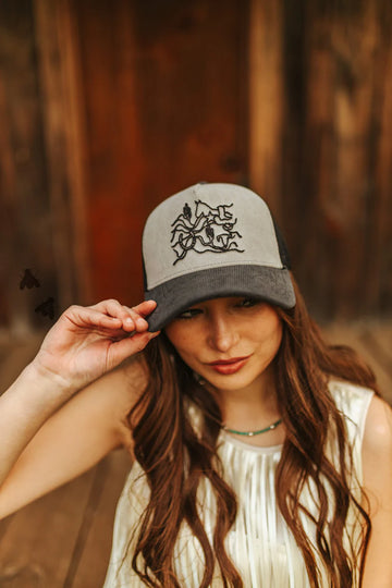 Wavy Western Snapback Cap