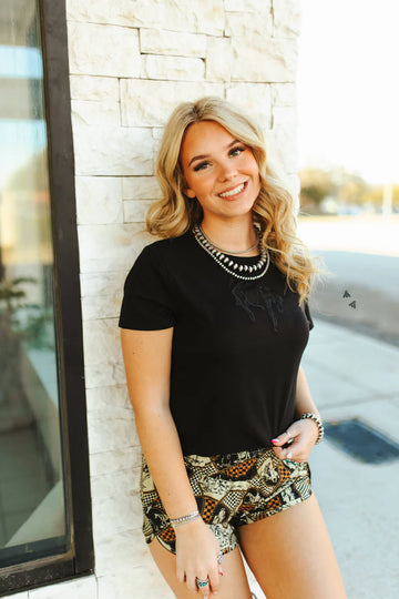 Cold Backed Black Tee