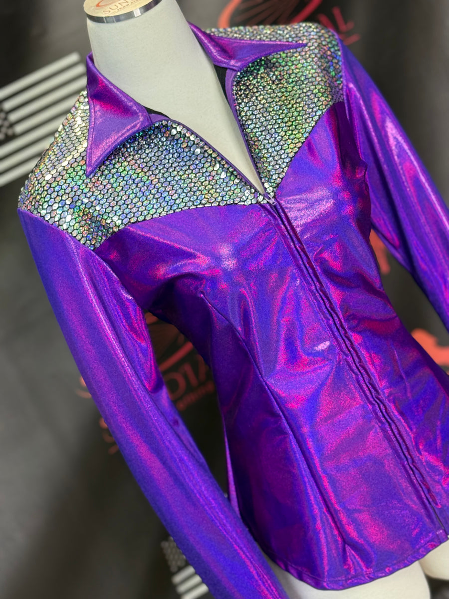 L - Punchy Purple & Sequin Yoke Style