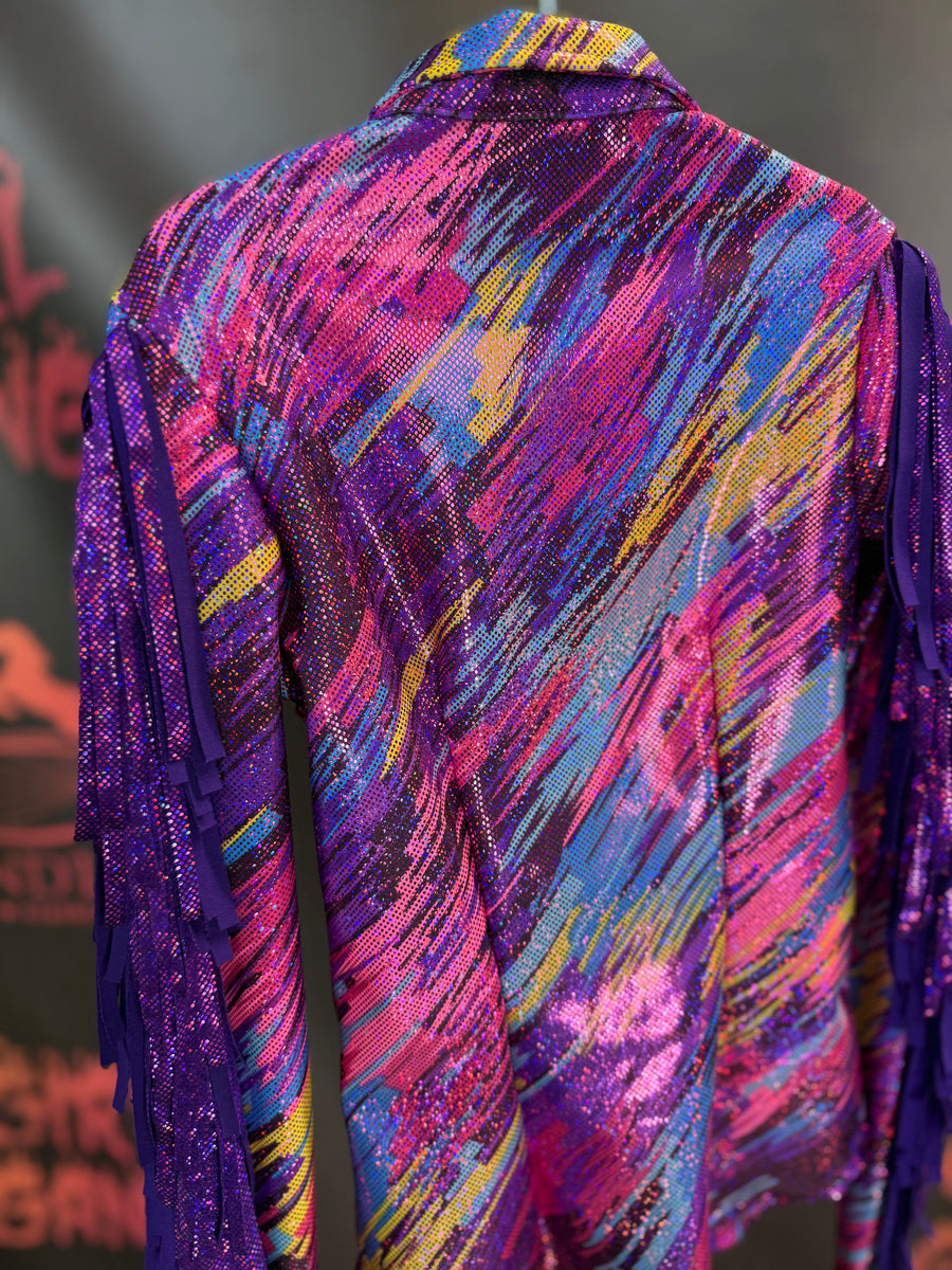 YS - Sunset Reflections Pink + Fringe