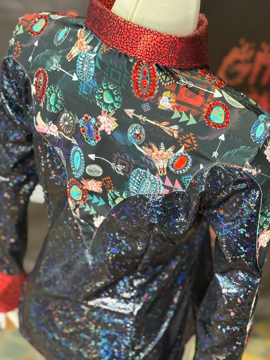 M - Squash This Clementine + Fringe/Bling