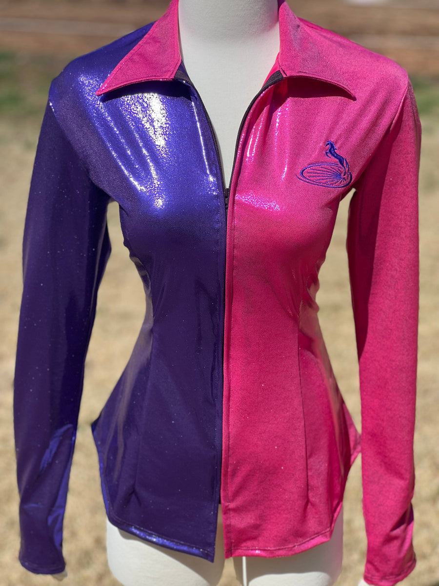L - Pink/Purple Split Shirt