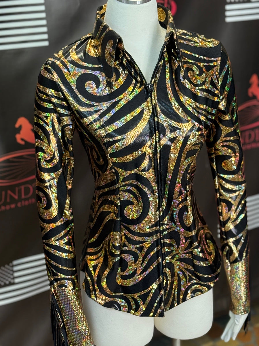 S - Gold/Black Swirl + Shotgun Cuff