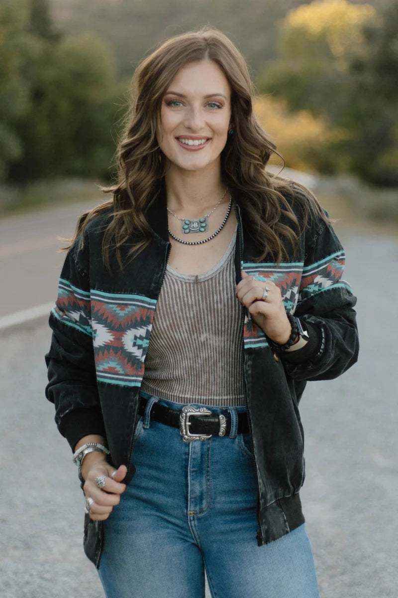 M - High Desert Horizon Bomber Jacket