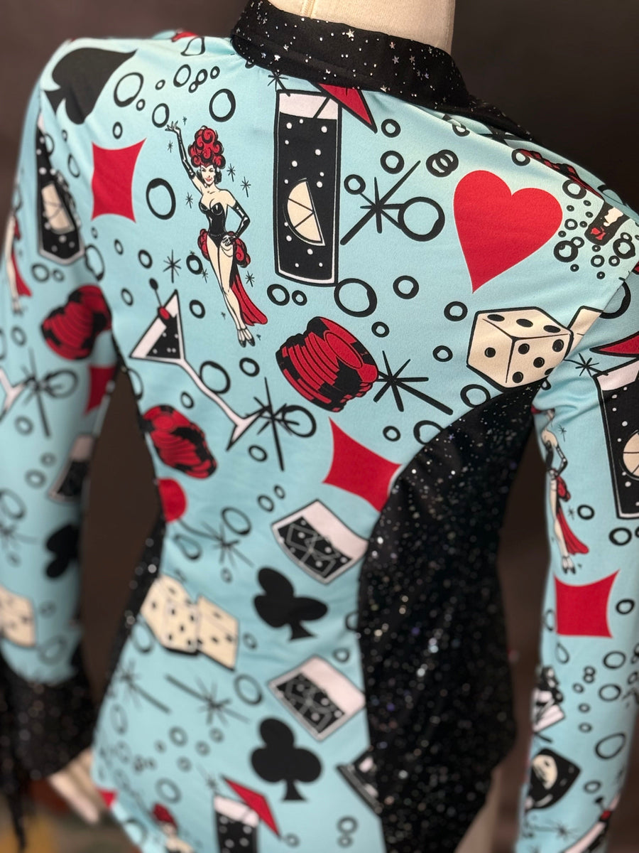 XS - Vegas Bubbles Dolly Cut with Cuff