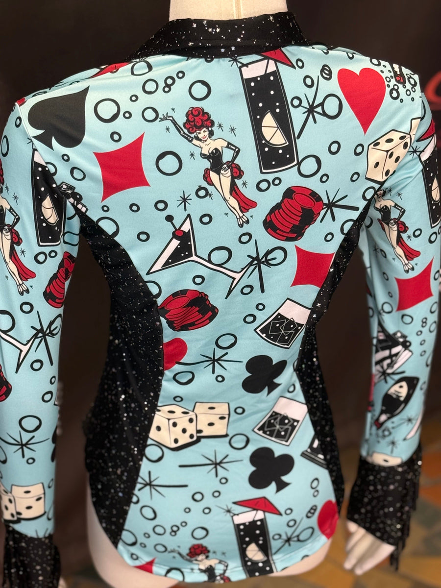 XS - Vegas Bubbles Dolly Cut with Cuff