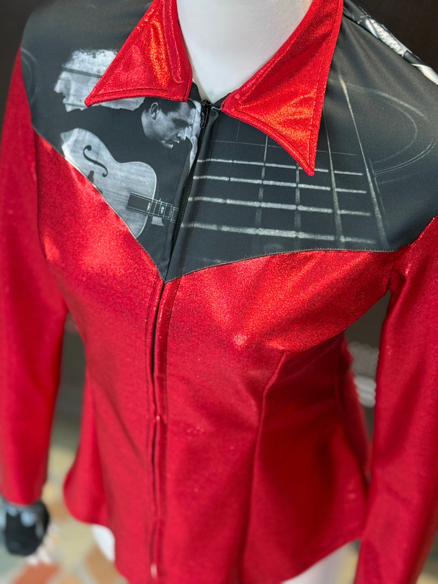 M - Red/Man in Black Yoke Style