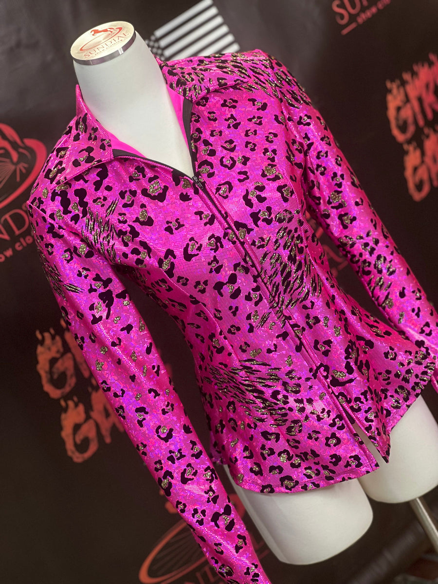 S - Hot Pink Leopard Sparkle